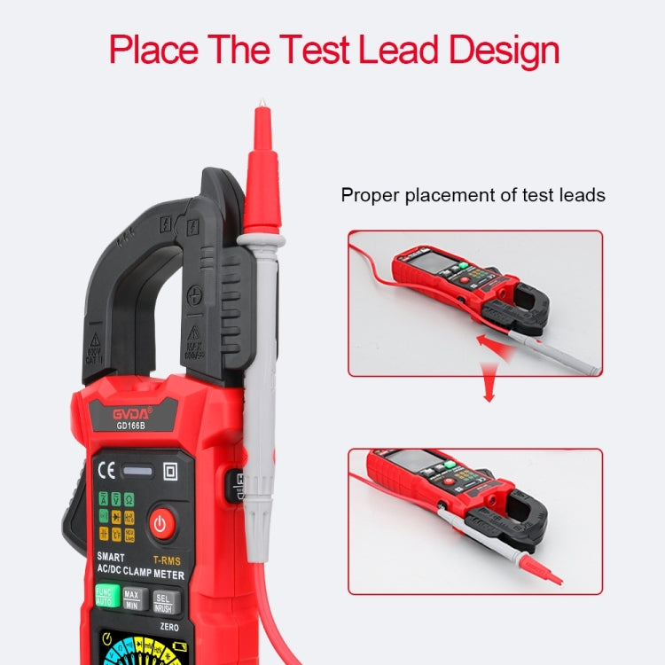 GVDA GD166A Digital Clamp Type Multifunction Intelligent Anti-burn Multimeter, GD166A