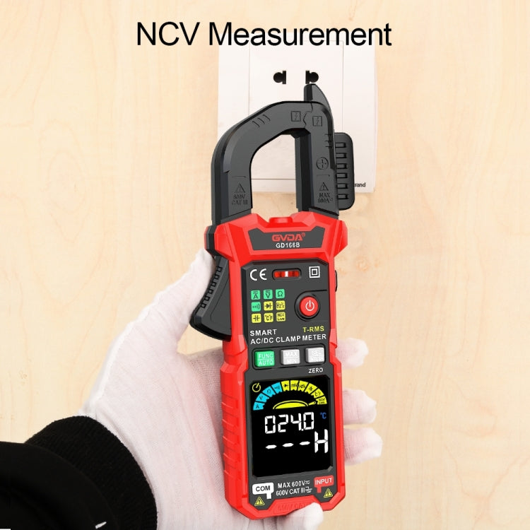 GVDA GD166A Digital Clamp Type Multifunction Intelligent Anti-burn Multimeter, GD166A