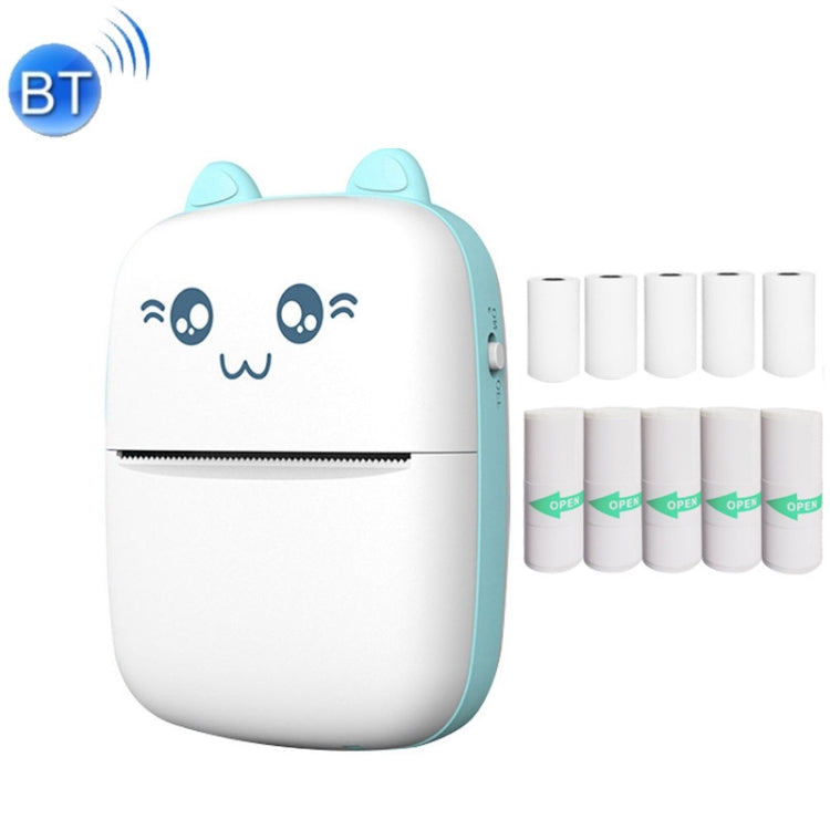 C9 Mini Bluetooth Wireless Thermal Printer, With 1 Roll Paper, With 5 Papers, With 10 Papers, With 5 Sticker Papers, With 5 Papers & 5 Sticker Papers, With 5 Papers & 5 Sticker & 3 Color Papers
