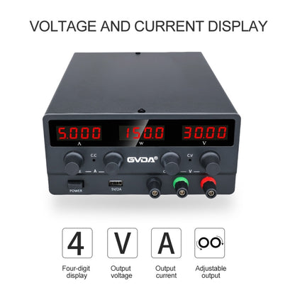 GVDA SPS-H305 30V-5A Adjustable Voltage Regulator, EU Plug, SPS-H305 EU Plug