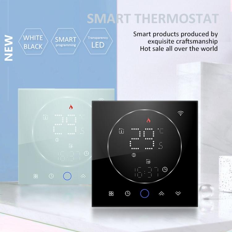 BHT-008GALW 95-240V AC 5A Smart Home Water Heating LED Thermostat With WiFi, With WiFi