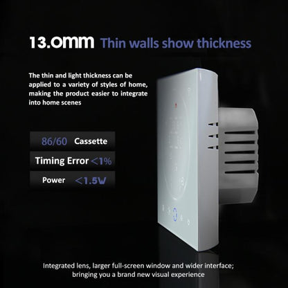 BHT-008GCL 95-240V AC 5A Smart Home Boiler Heating LED Thermostat Without WiFi, Without WiFi