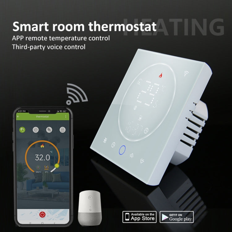 BHT-008GCLW 95-240V AC 5A Smart Home Boiler Heating LED Thermostat With WiFi, With WiFi