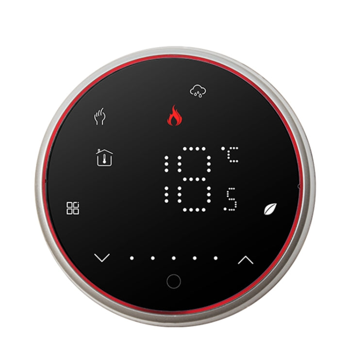 BHT-6001GALW 95-240V AC 5A Smart Round Thermostat Water Heating LED Thermostat, With WiFi, Without WiFi