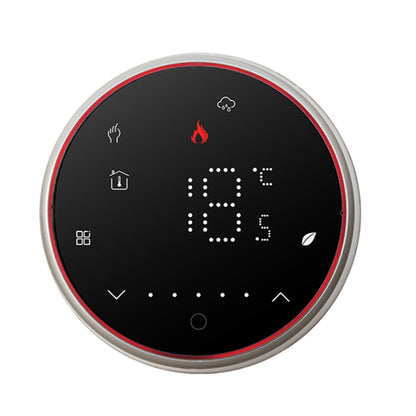 BHT-6001GALW 95-240V AC 5A Smart Round Thermostat Water Heating LED Thermostat, With WiFi, Without WiFi