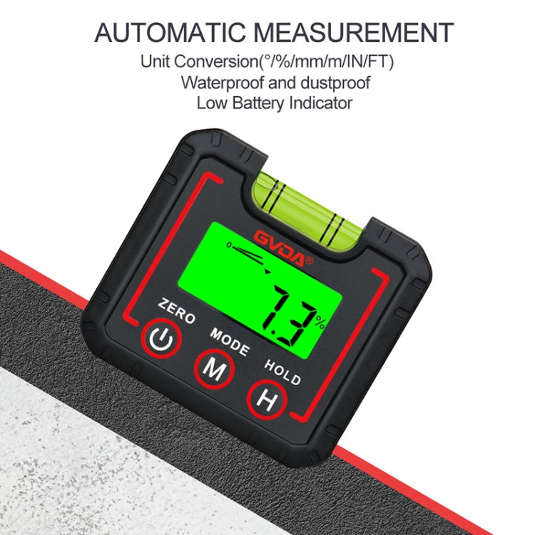 GVDA GD450M Digital Protractor 360 Degree High Precision Measuring Instrument