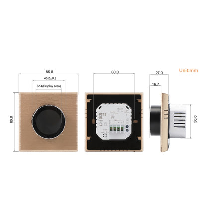 95-240V AC 3A Smart Knob Water Heating Thermostat with Internal Sensor & WiFi Connection, BHT-7000-GALW