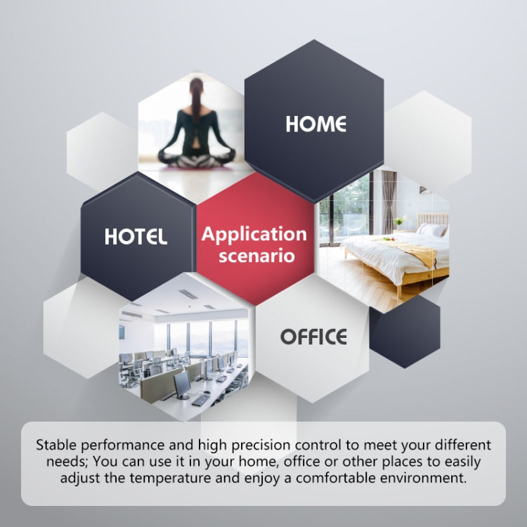 95-240V AC 3A Smart Knob Boiler Heating Thermostat with Internal Sensor & WiFi Connection, BHT-7000-GCLW