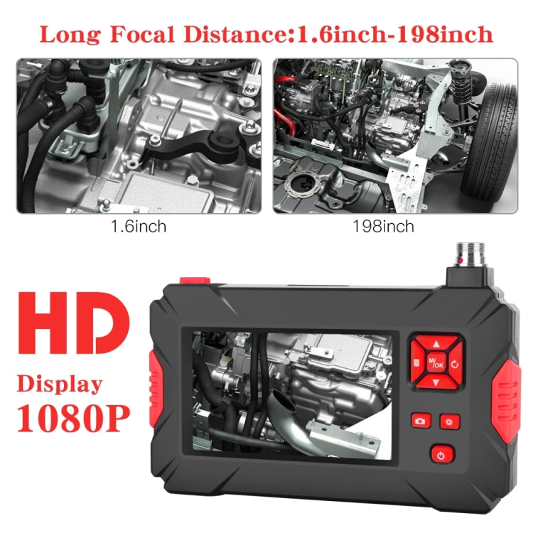 P30 5.5mm 1080P IP68 Waterproof 4.3 inch Screen Dual Camera Digital Endoscope, 1m Snake Tube, 3m Snake Tube