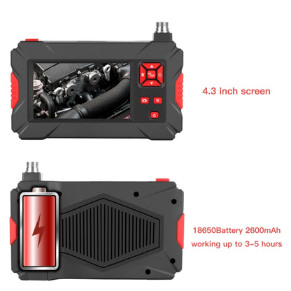 P30 5.5mm 1080P IP68 Waterproof 4.3 inch Screen Dual Camera Digital Endoscope, 1m Snake Tube, 3m Snake Tube