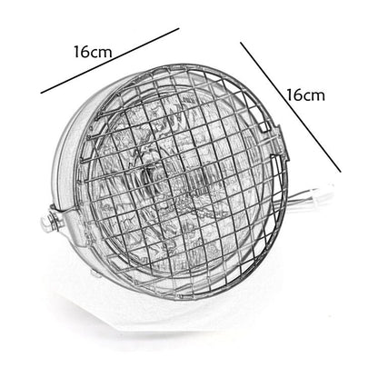 Motorcycle Reticular Retro Lamp LED Headlight Modification Accessories for Halley CG125 / GN125, DM-DD-023, DM-DD-023 (Yellow)