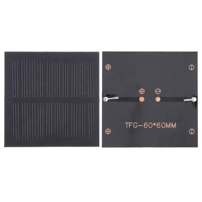 DIY Sun Power Battery Solar Panel Module Cell, 5V 0.3W 60mAh 60 x 60mm, 6V 0.2W 60mAh 70 x 25mm, 5V 0.25W 50mAh 80 x 30mm, 5V 0.3W 140mAh 84.5 x 84.5mm, 5V 3W 600mAh 190 x 110mm, 6V 3W 500mAh 169.5 x 116mm