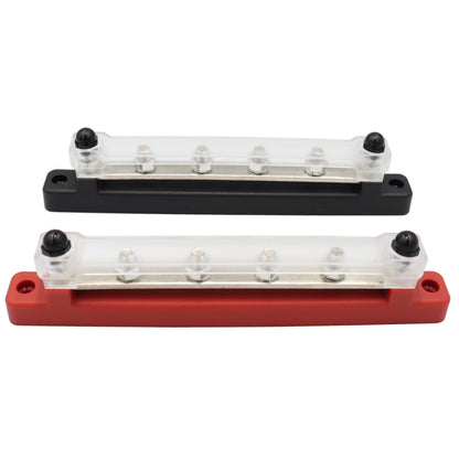 CP-3122 1 Pair 150A 48V RV Yacht Car High Current Single-row 4-way Terminal Busbar, CP-3122