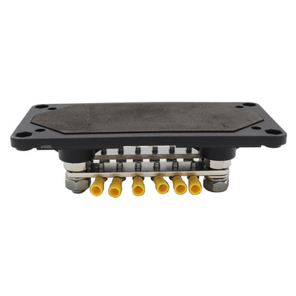 1 Pair 150A 12-48V RV Yacht Modified Double Row 12-way M6 Terminal Busbar with 24pcs Terminals, CP-3160