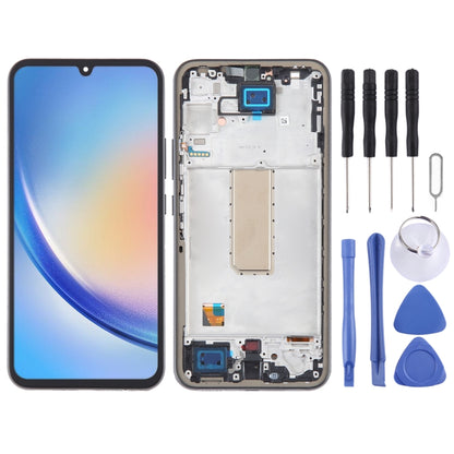 Original LCD Screen Digitizer Full Assembly with Frame, For Samsung Galaxy A25 SM-A256B, For Samsung Galaxy A15 5G SM-A156B, For Samsung Galaxy A35 SM-A356B, For Samsung Galaxy A05 SM-A055F, For Samsung Galaxy A05s SM-A057F                             ...