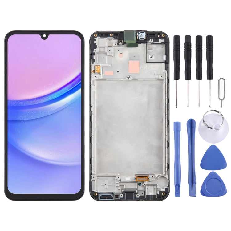 Original LCD Screen Digitizer Full Assembly with Frame, For Samsung Galaxy A25 SM-A256B, For Samsung Galaxy A15 5G SM-A156B, For Samsung Galaxy A35 SM-A356B, For Samsung Galaxy A05 SM-A055F, For Samsung Galaxy A05s SM-A057F                             ...