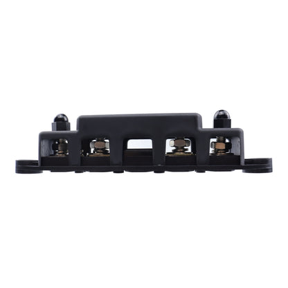 RV Yacht M8 Single Row 4-way Power Distribution Block Busbar with Cover with 300A Fuse, CP-4124-01, CP-4124-02