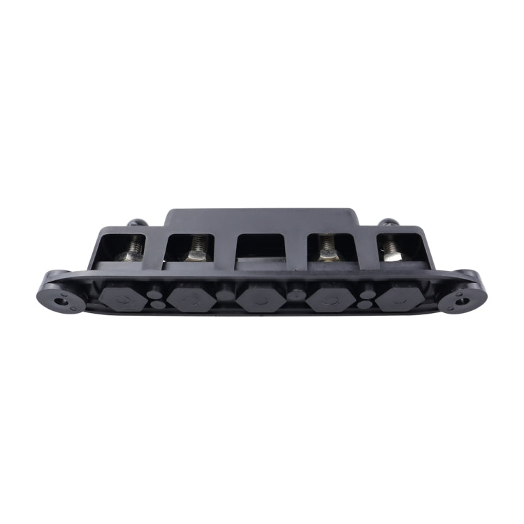 RV Yacht M8 Single Row 4-way Power Distribution Block Busbar with Cover with 300A Fuse, CP-4124-01, CP-4124-02