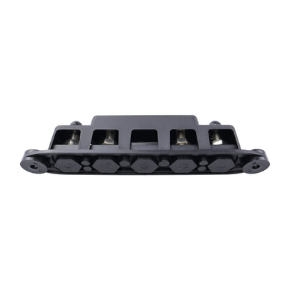 RV Yacht M8 Single Row 4-way Power Distribution Block Busbar with Cover with 300A Fuse, CP-4124-01, CP-4124-02