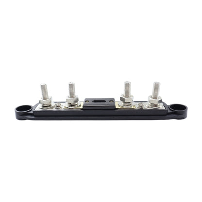 RV Yacht M8 Single Row 4-way Power Distribution Block Busbar with Cover with 300A Fuse, CP-4124-01, CP-4124-02