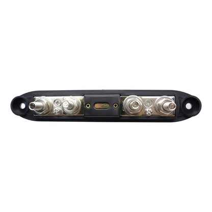 RV Yacht M8 Single Row 4-way Power Distribution Block Busbar with Cover with 300A Fuse, CP-4124-01, CP-4124-02