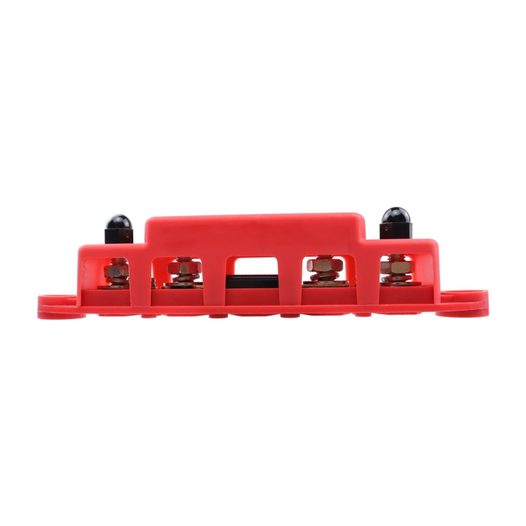 RV Yacht M8 Single Row 4-way Power Distribution Block Busbar with Cover with 300A Fuse, CP-4124-01, CP-4124-02