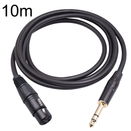 6.35mm 1/4 TRS Male to XLR 3pin Female Microphone Cable, 1m, 1.8m, 3m, 5m, 10m