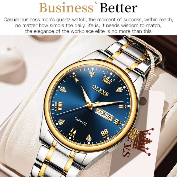 OLEVS 5563 Men Luminous Waterproof Quartz Watch, Men Quartz Watch