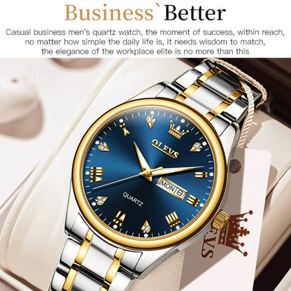OLEVS 5563 Men Luminous Waterproof Quartz Watch, Men Quartz Watch