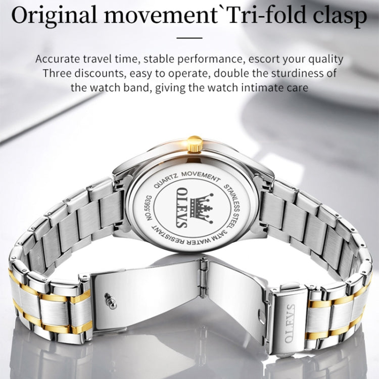 OLEVS 5563 Men Luminous Waterproof Quartz Watch, Men Quartz Watch
