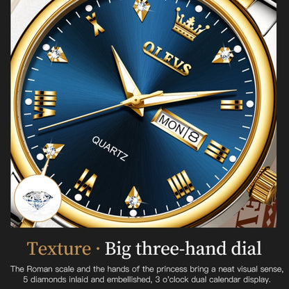 OLEVS 5563 Men Luminous Waterproof Quartz Watch, Men Quartz Watch