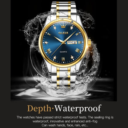 OLEVS 5563 Men Luminous Waterproof Quartz Watch, Men Quartz Watch