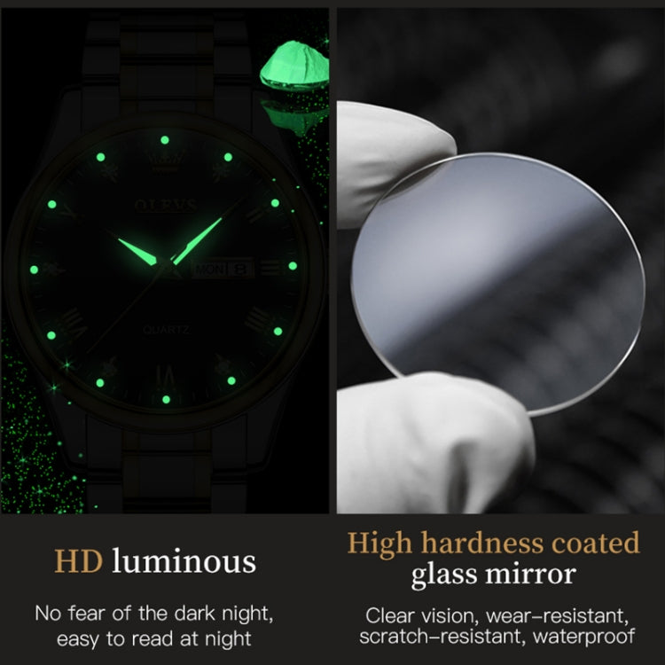 OLEVS 5563 Men Luminous Waterproof Quartz Watch, Men Quartz Watch