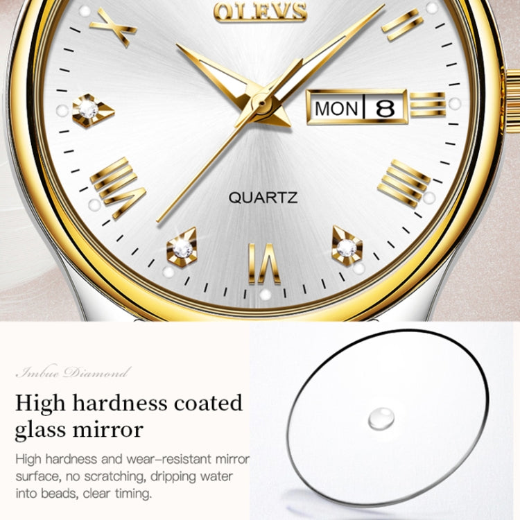 OLEVS 5563 Women Luminous Waterproof Quartz Watch, Women Quartz Watch
