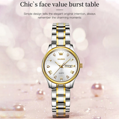 OLEVS 5563 Women Luminous Waterproof Quartz Watch, Women Quartz Watch