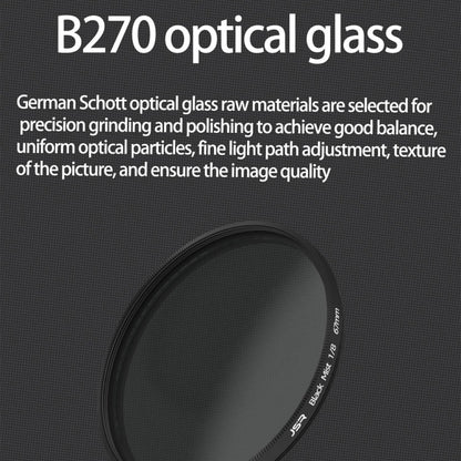 JSR Black Mist Filter Camera Lens Filter, 37mm, 43mm, 46mm, 49mm, 52mm, 55mm, 58mm, 62mm, 67mm, 72mm, 77mm, 82mm, 86mm