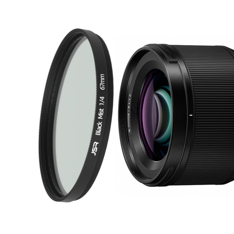 JSR Black Mist Filter Camera Lens Filter, 37mm, 43mm, 46mm, 49mm, 52mm, 55mm, 58mm, 62mm, 67mm, 72mm, 77mm, 82mm, 86mm