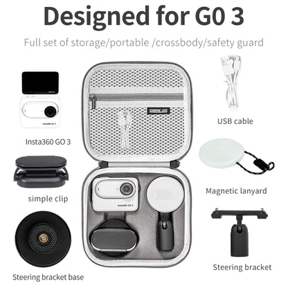 STARTRC Portable PU Storage Box Case, For Insta360 GO 3 / GO 3S