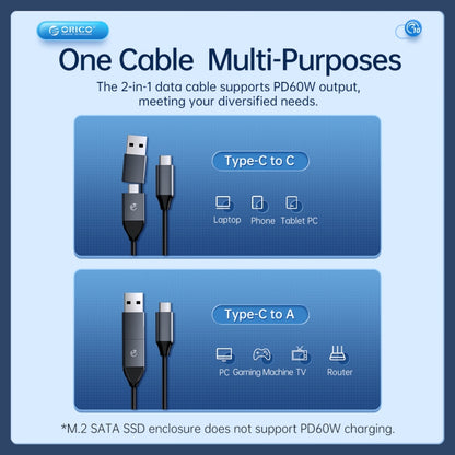 ORICO AM2C3-G2 M.2 NVME SSD Enclosure, AM2C3-G2