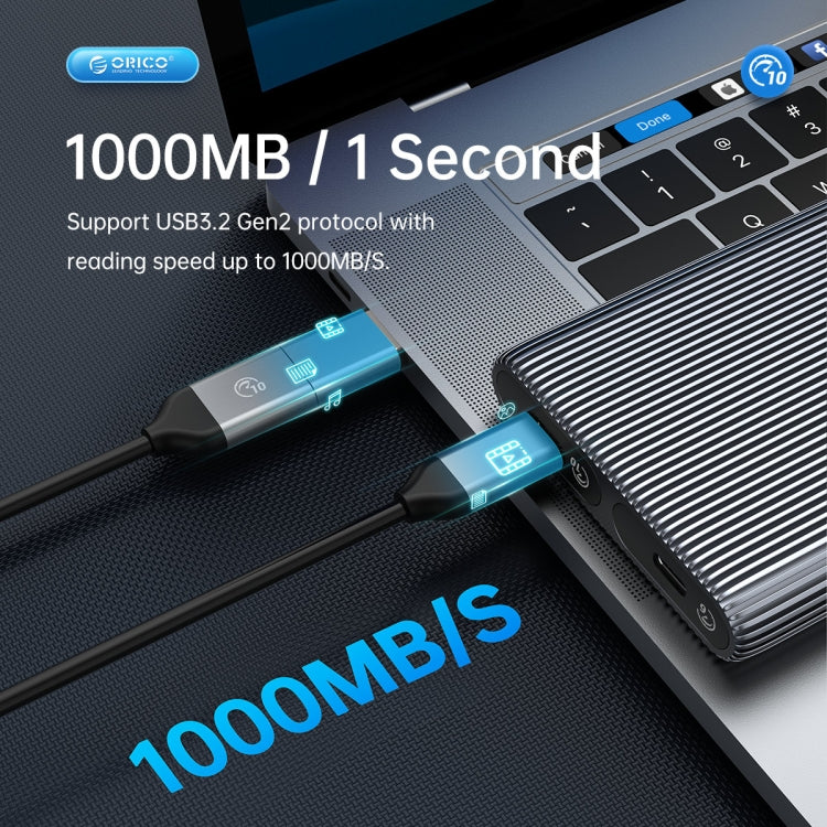 ORICO AM2C3-2N Dual-bay M.2 NVME + NVME SSD Enclosure, AM2C3-2N