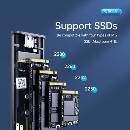 ORICO AM2C3-2SN Dual-bay M.2 NVME + SATA SSD Enclosure, AM2C3-2SN