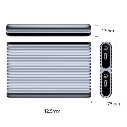 ORICO AM2C3-2SN Dual-bay M.2 NVME + SATA SSD Enclosure, AM2C3-2SN