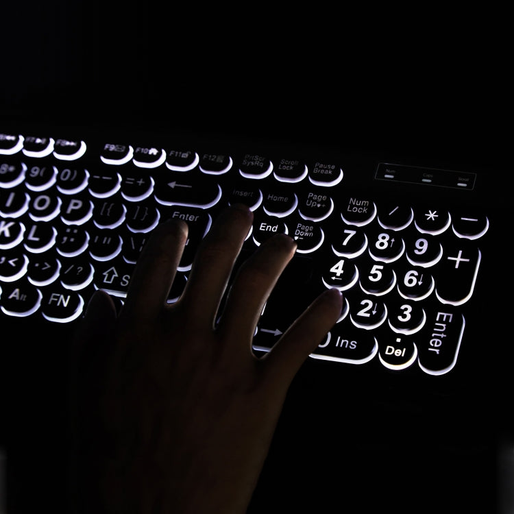 MC-K315 104 Keys Large Characters Blacklit Wired Keyboard, MC-K315