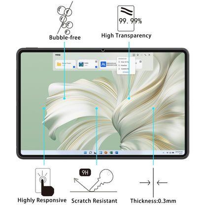 25pcs 9H 0.3mm Explosion-proof Tempered Glass Film, For Huawei MateBook E 2023, For Huawei MateBook D 14 2023