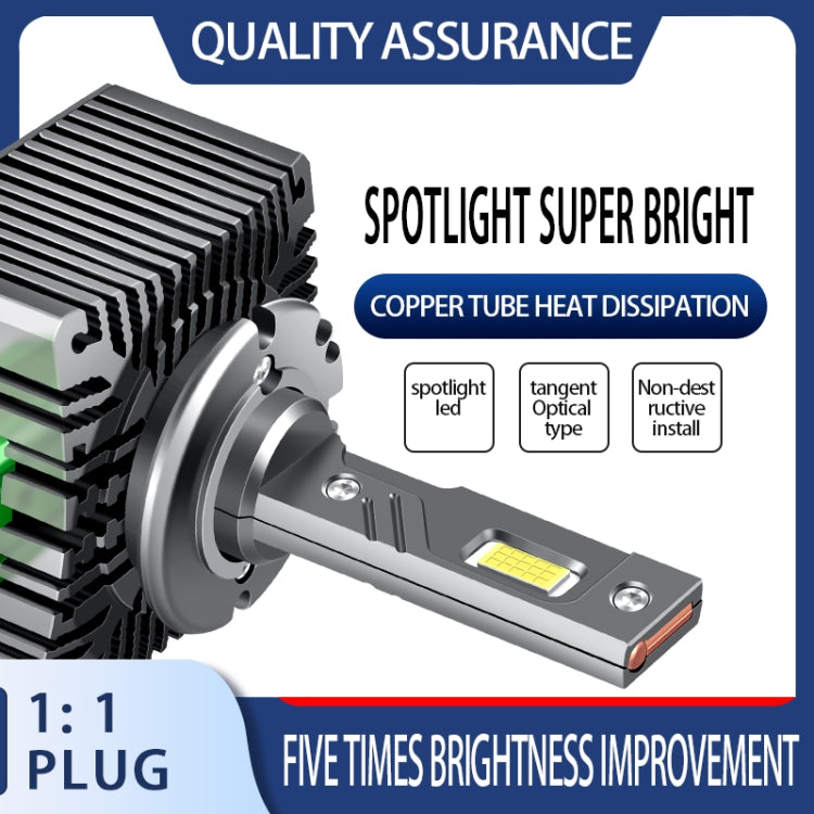 P15 1 Pair D3S / D3R DC10-32V / 35W / 6000K / 4000LM IP68 Waterproof Car LED Headlight, D3S / D3R