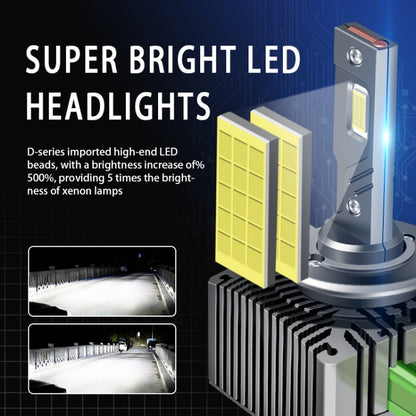 P15 1 Pair D3S / D3R DC10-32V / 35W / 6000K / 4000LM IP68 Waterproof Car LED Headlight, D3S / D3R