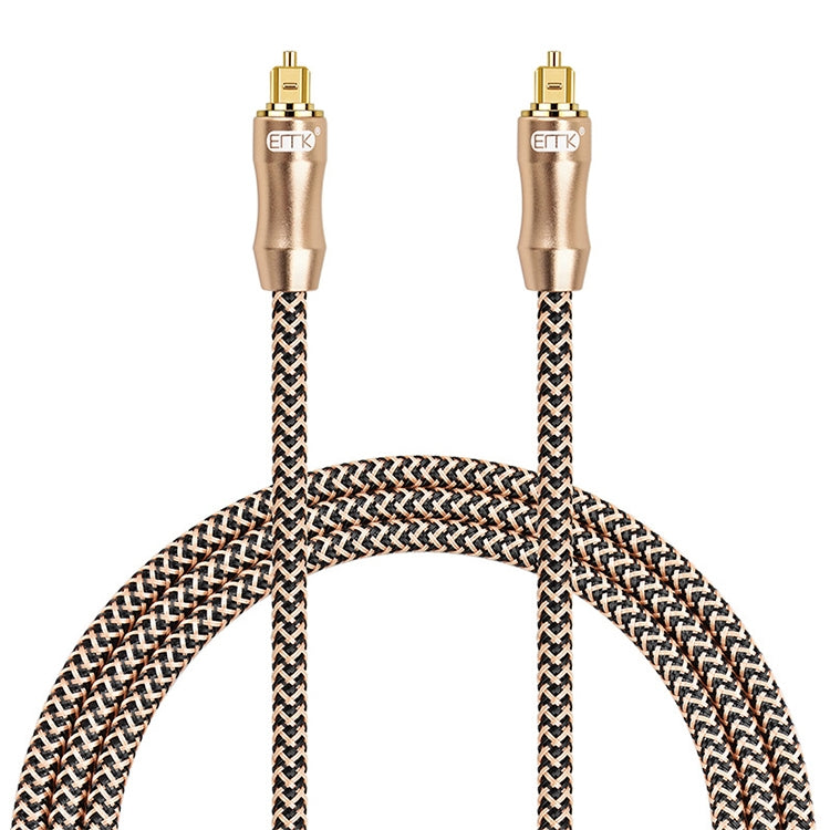 EMK Gold-plated TV Digital Audio Optical Fiber Connecting Cable, 1m, 1.5m, 2m, 3m, 5m, 8m, 10m, 15m, 20m, 25m, 30m
