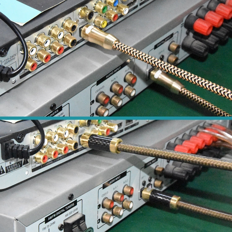 EMK Gold-plated TV Digital Audio Optical Fiber Connecting Cable, 1m, 1.5m, 2m, 3m, 5m, 8m, 10m, 15m, 20m, 25m, 30m