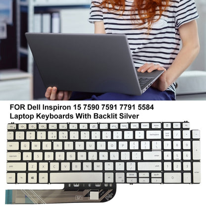 US Version Backlight Laptop Keyboard, For Dell Inspiron 15 7590 / 7791 / 5584