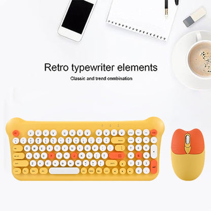 QW05 Mixed Color Portable 2.4G Wireless Keyboard Mouse Set